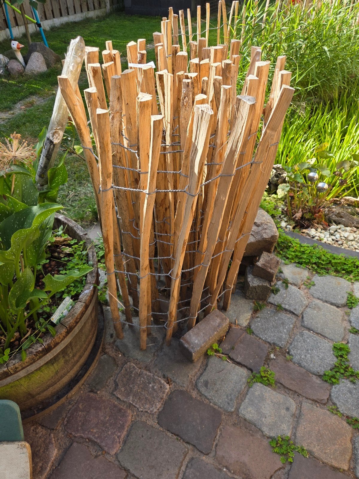 2 schapenhekken: 90x500, Ophalen, Nieuw, Hout, Tuinhek