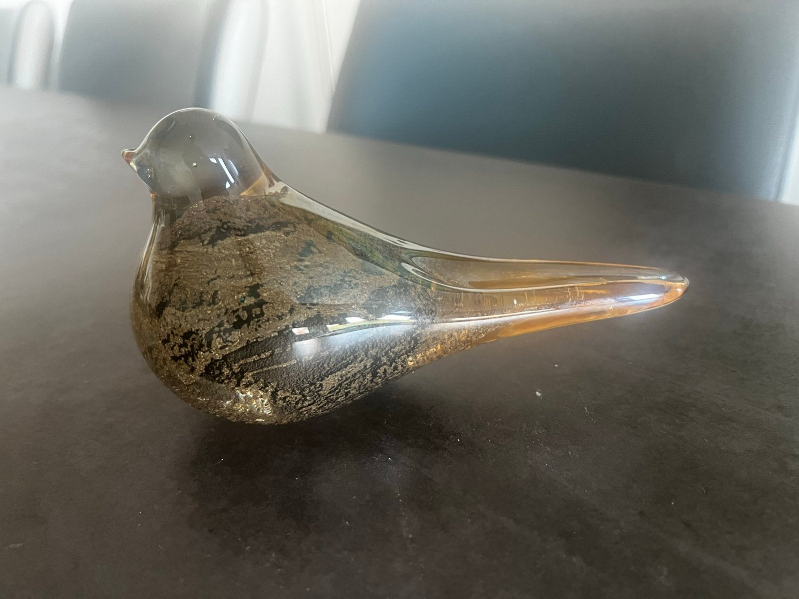 Glazen vogel decoratie - klein puntje beschadigd, Antiek en Kunst, Ophalen of Verzenden
