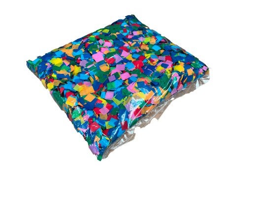 TCM FX Confetti Squares 17x17mm Multicolor 1kg, Geluidgestuurd, ., Overige typen, Nieuw