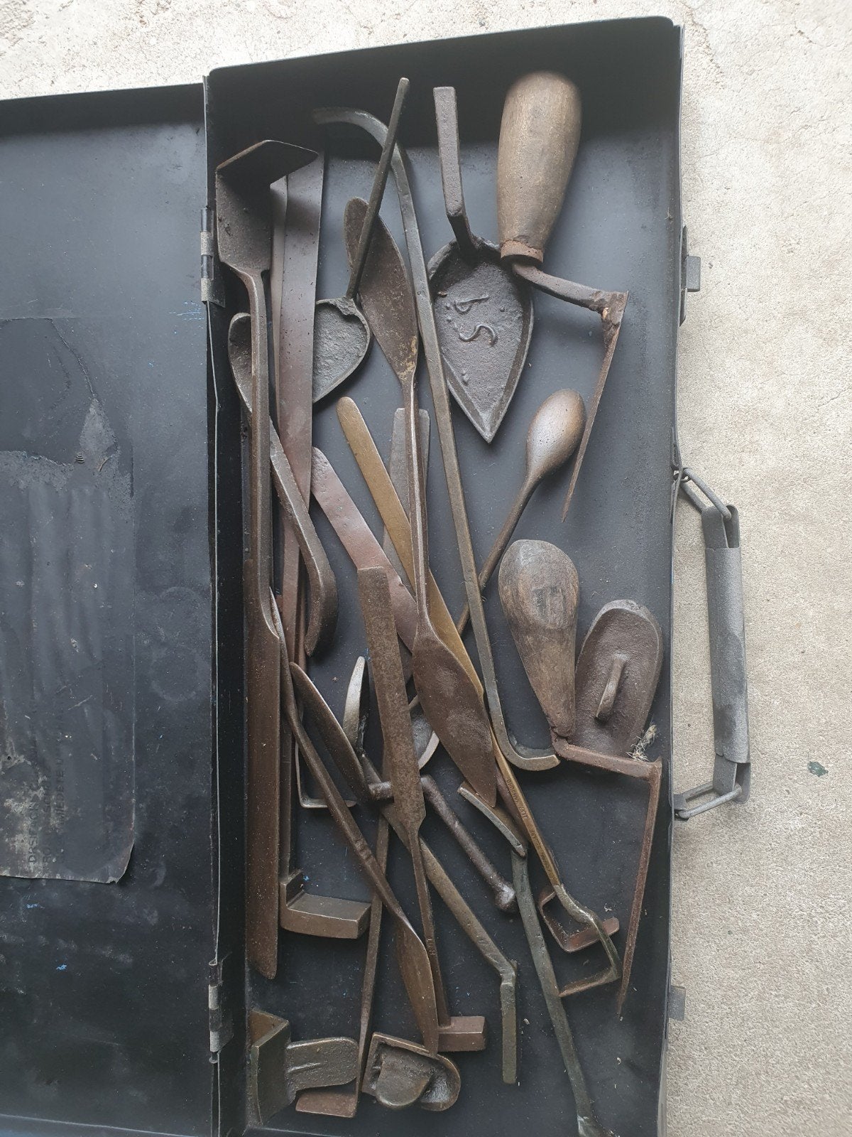 collectie gereedschap voor denk ik sier stucwerk, Antiek en Kunst, Ophalen of Verzenden