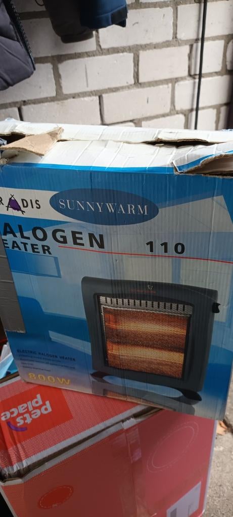 Compacte Halogeen Kachel 800W - Ideaal voor Camping, Ophalen of Verzenden, Nieuw