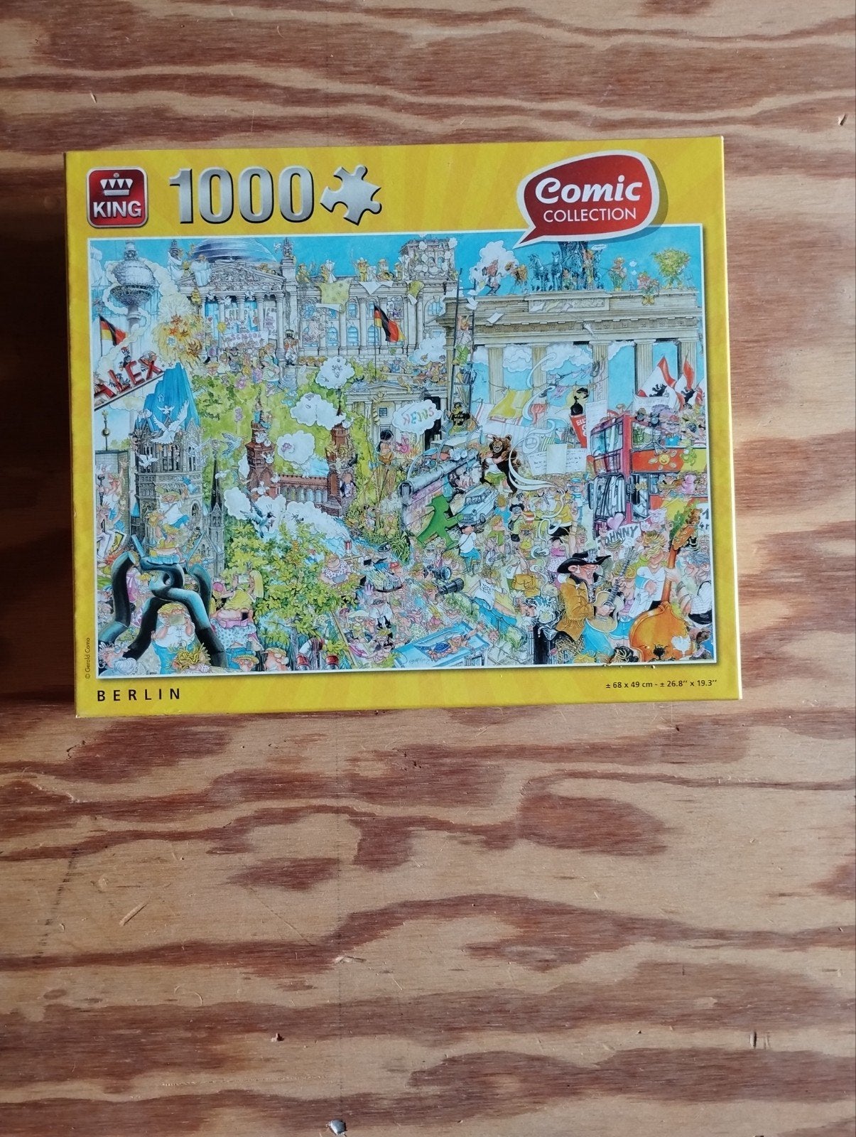King Comic Collection Legpuzzel Berlijn 1000 stukjes, Ophalen, 500 t/m 1500 stukjes, Zo goed als nieuw, Legpuzzel