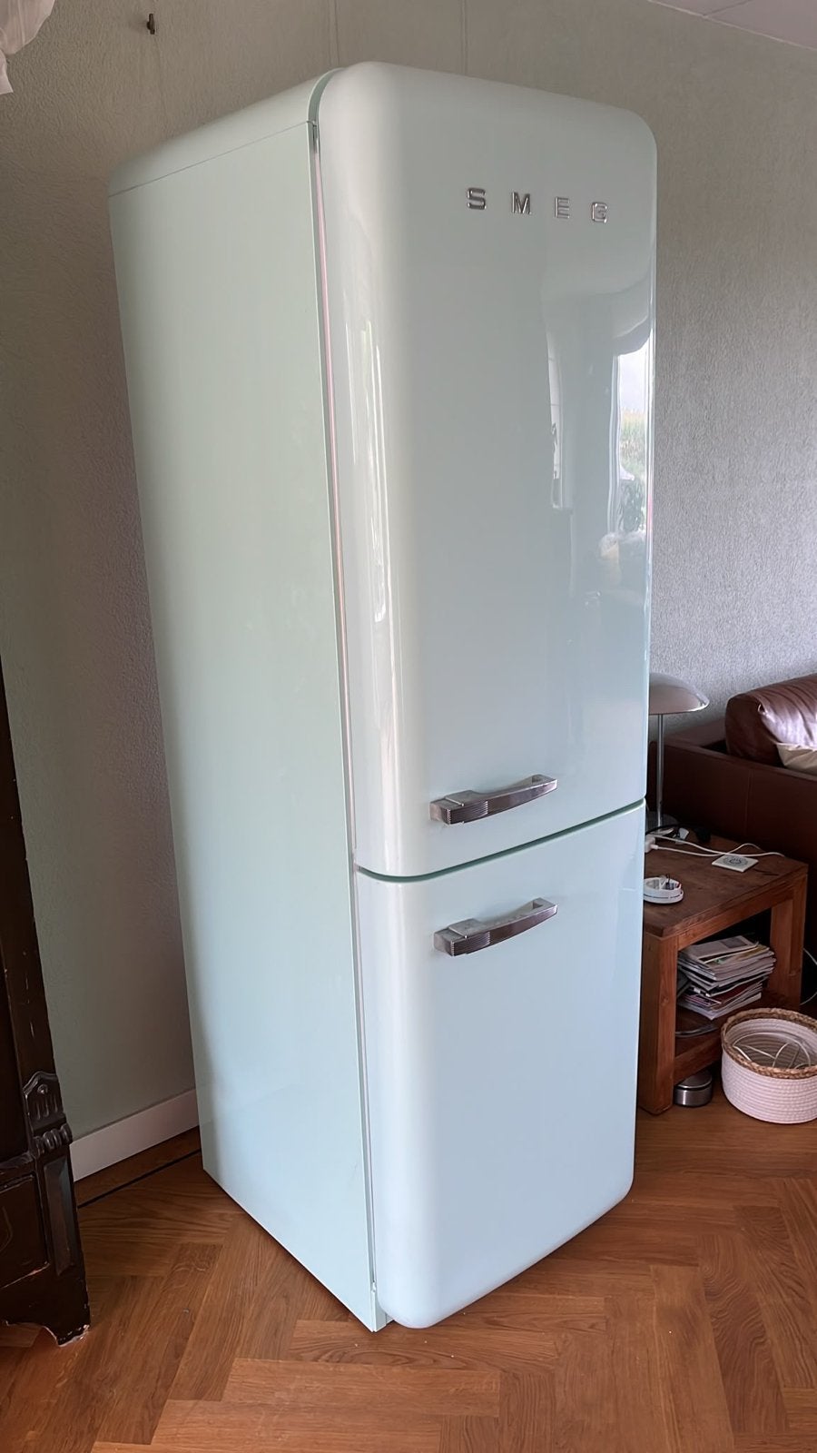 Smeg Koelkast met Vriezer, Witgoed en Apparatuur, Gebruikt, 200 liter of meer, 60 cm of meer, Met aparte vriezer