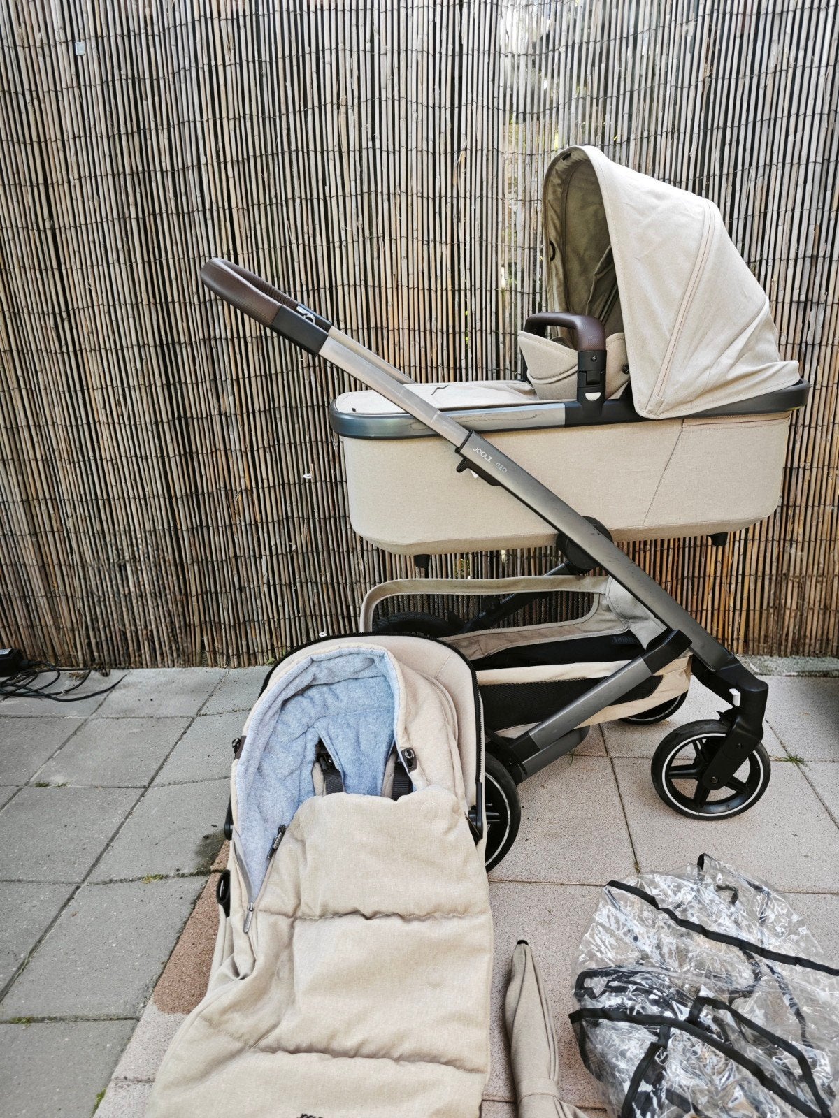 Joolz Geo 3 beige - heel compleet (timeless taupe), Zo goed als nieuw, Combiwagen, Verstelbare duwstang, Ophalen