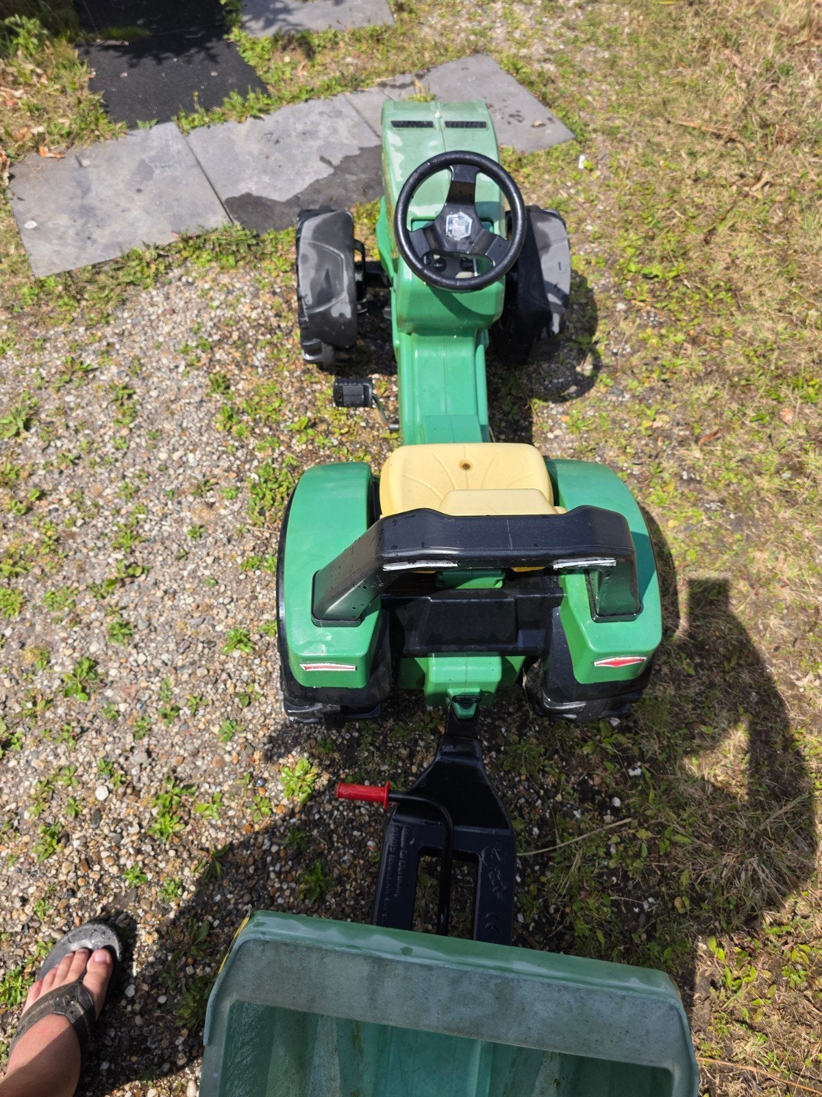 John Deere traptractor met aanhanger, Ophalen of Verzenden, Gebruikt