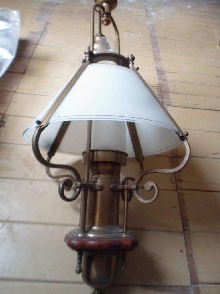kamerlamp model olielamp, Huis en Inrichting, Ophalen, Gebruikt, 50 tot 75 cm, Glas