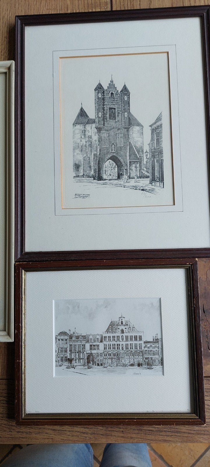 Oude prenten, pentekeningen  Bergen op Zoom, Ophalen of Verzenden