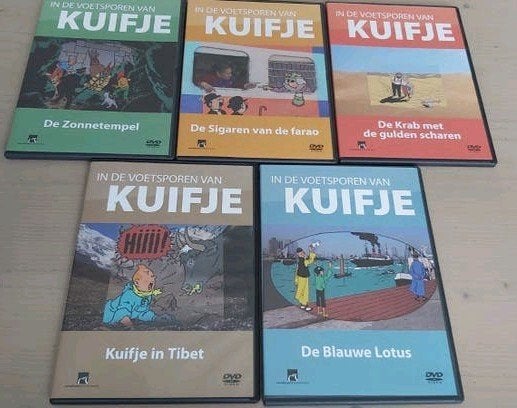 Dvd box in de voetsporen van Kuifje documentaire, Alle leeftijden, Ophalen of Verzenden, Zo goed als nieuw