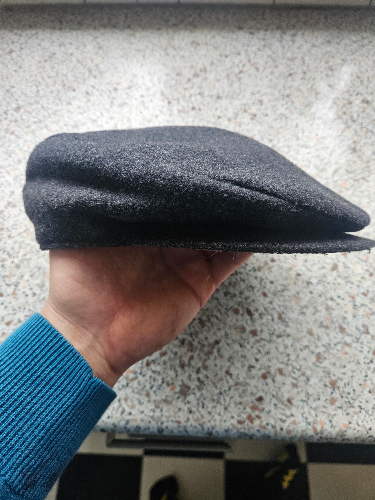 Vintage Grijze Flatcap Maat M, Ophalen of Verzenden, Gedragen, Pet