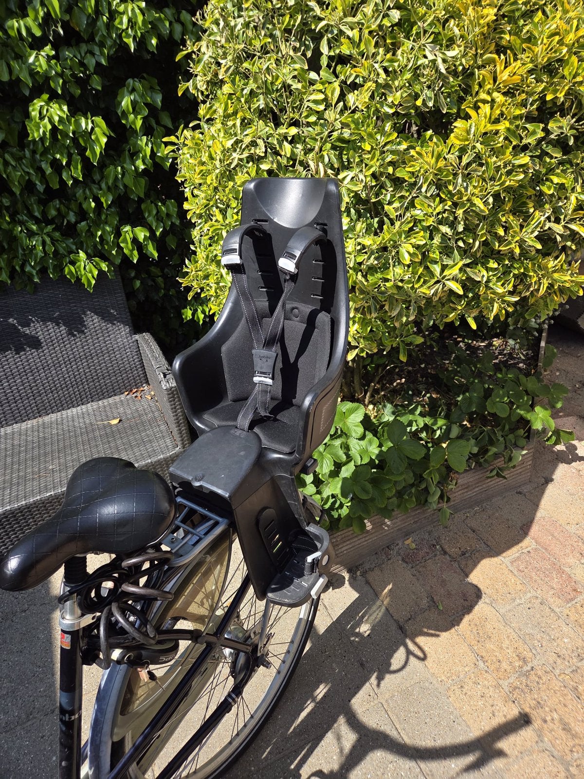 Bobike fietszitje / fietsstoeltje achter, Fietsen en Brommers, Fietsaccessoires | Fietsstoeltjes, Ophalen, Gebruikt, Bobike