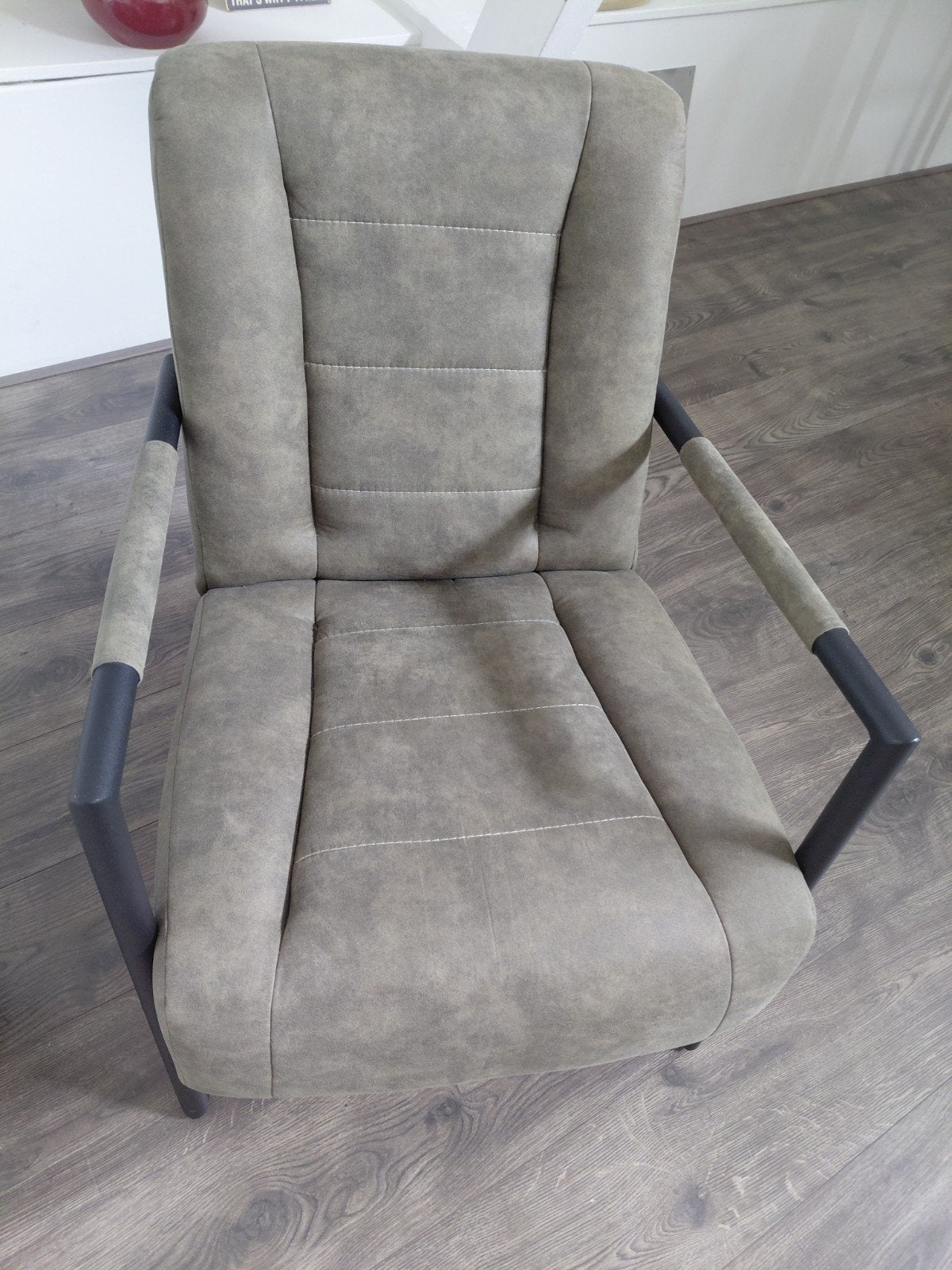 Nette groene fauteuil, Ophalen, 75 tot 100 cm, Zo goed als nieuw, Modern