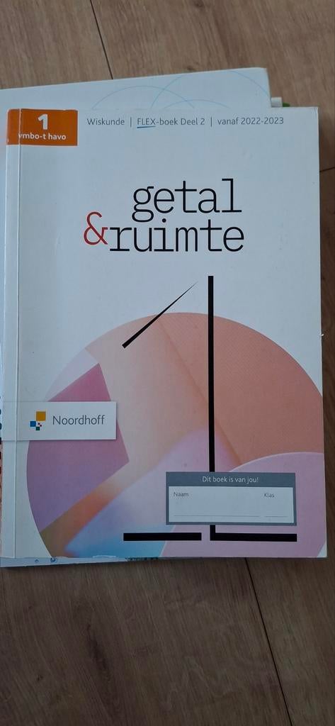 Getal & Ruimte 13e ed vmbo-t/h 1 FLEX leerboek deel 2, Boeken, Ophalen of Verzenden, Zo goed als nieuw