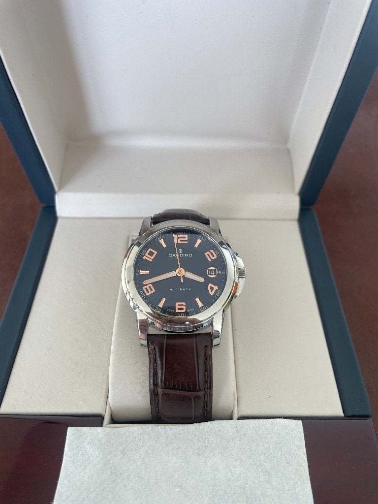 Candino Automatic C4315 – Zeldzame Vintage NOS, Staal, Met bandje, Polshorloge, 1960 of later