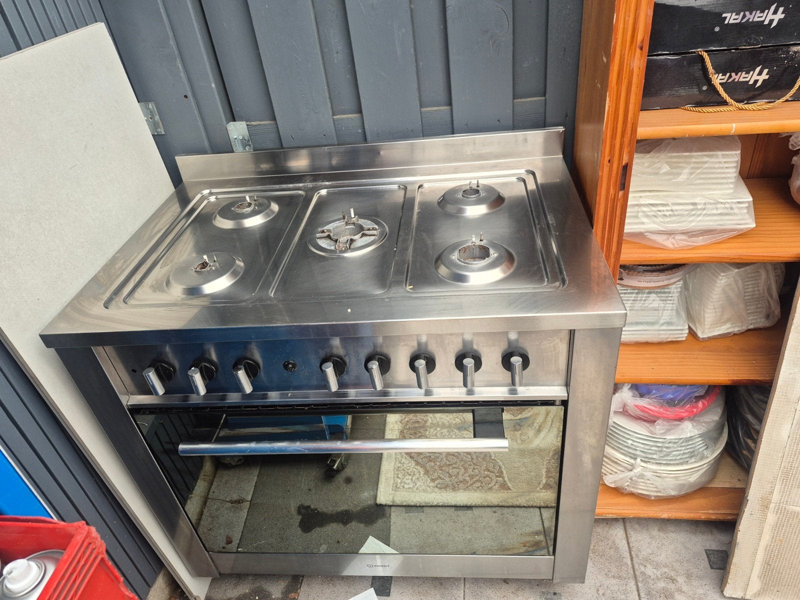 Indesit gasfornuis +elektrische oven, Witgoed en Apparatuur, Ophalen of Verzenden