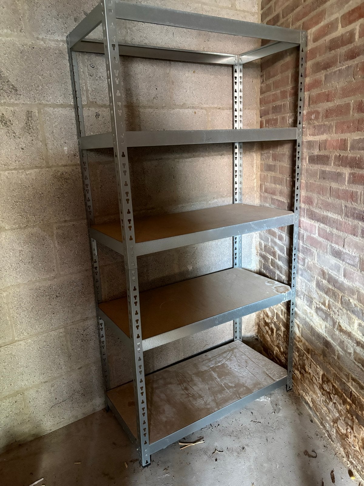 Stevig metalen opbergrek met 5 planken, Huis en Inrichting, Ophalen, Gebruikt