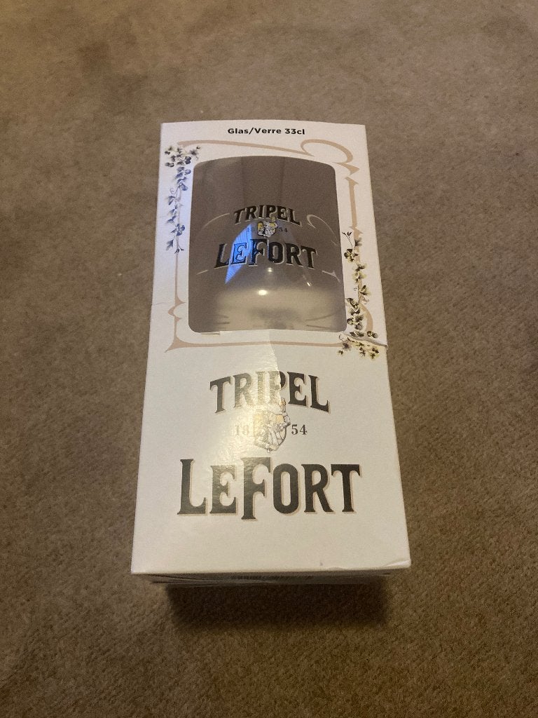 Tripel LeFort glas 50 cl NIEUW, Ophalen, Nieuw, Glas of Glazen, Overige merken