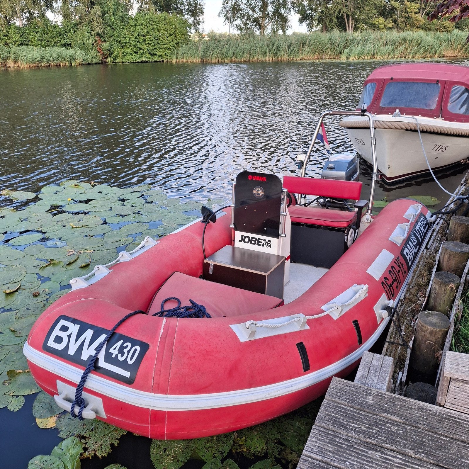 BW 430 VTR ECO Rubberboot met Mariner 60 PK buitenboordmotor, Watersport en Boten, Gebruikt, Ophalen of Verzenden, Brandstoftank
