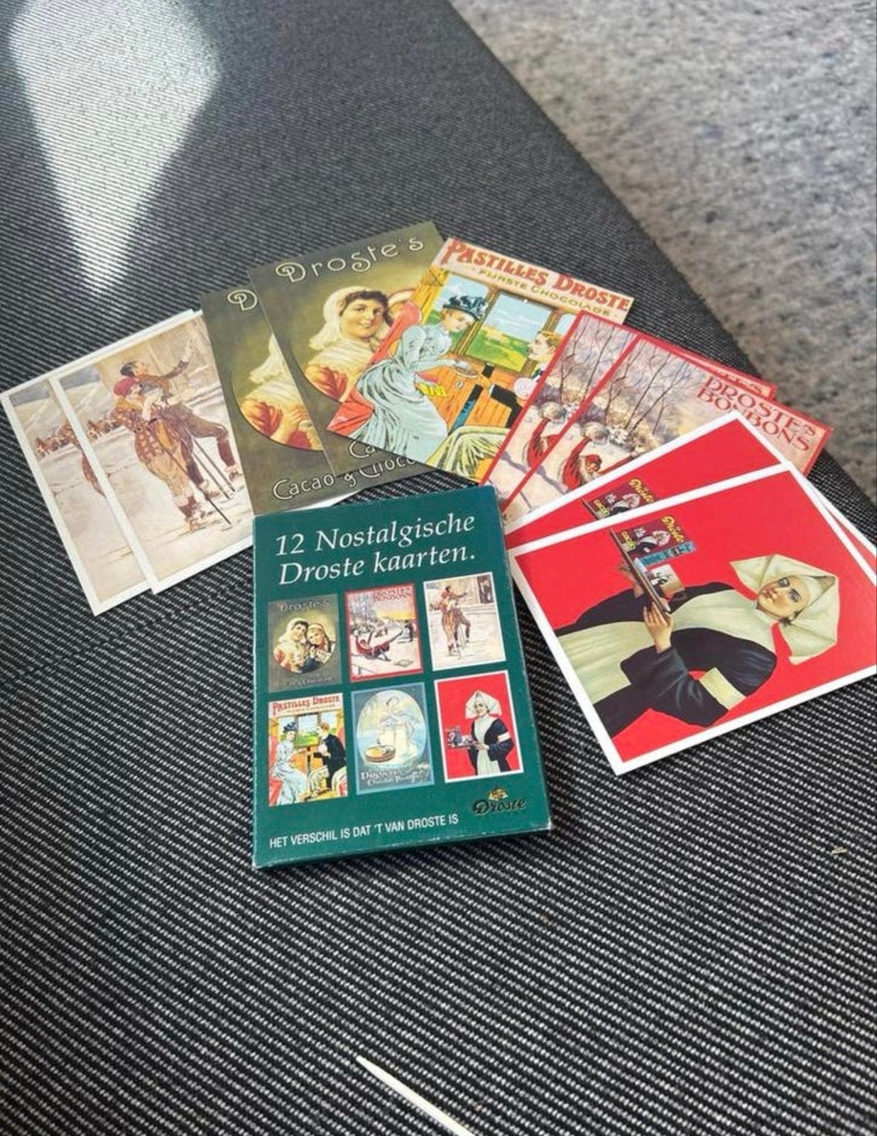 Oud Droste kaartenmapje met 9 nostalgische kaarten, Ophalen of Verzenden, 1920 tot 1940, Ongelopen