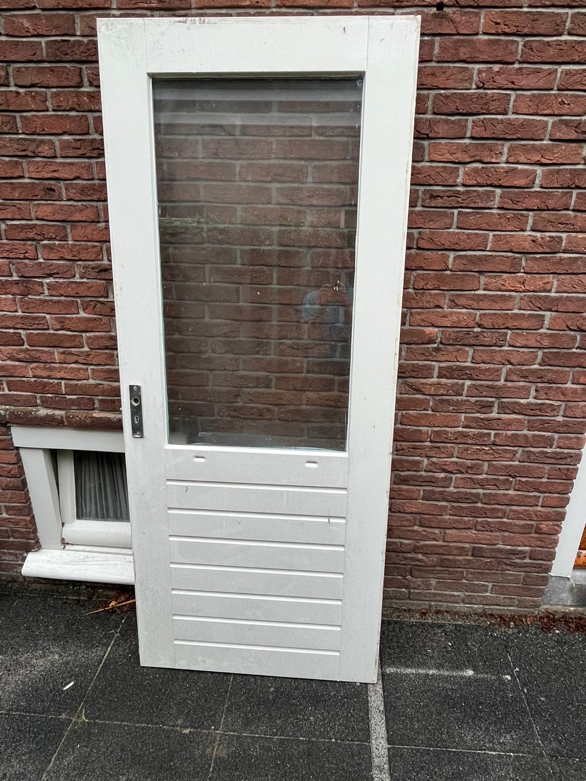 Hard houten buitendeur 880-2115mm, Doe-het-zelf en Verbouw, Deurkozijn, Zo goed als nieuw, 150 tot 225 cm, Hout