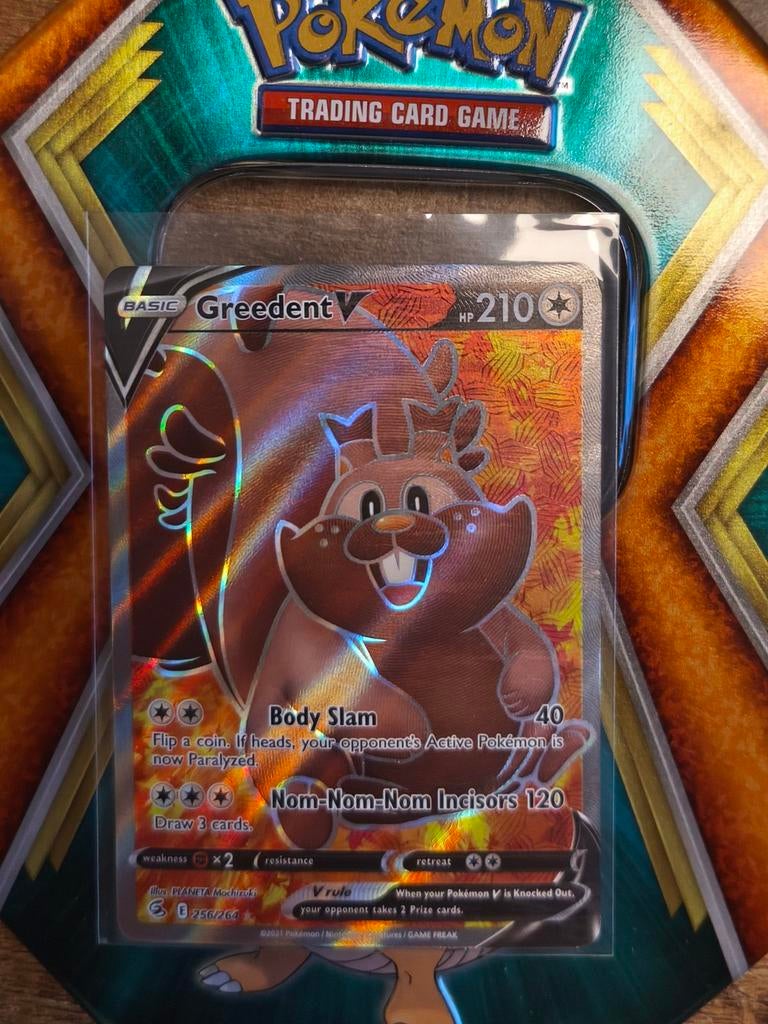 Greedent V 256/264, Ophalen of Verzenden, Zo goed als nieuw, Losse kaart, Foil