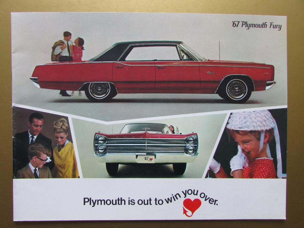 1967 Plymouth Fury brochure, Engels, Ophalen of Verzenden, Zo goed als nieuw, Overige merken