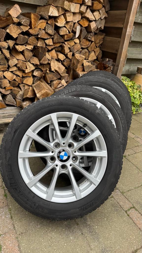 BMW 16 inch velgen met winterbanden, Ophalen, Gebruikt, 16 inch, Banden en Velgen
