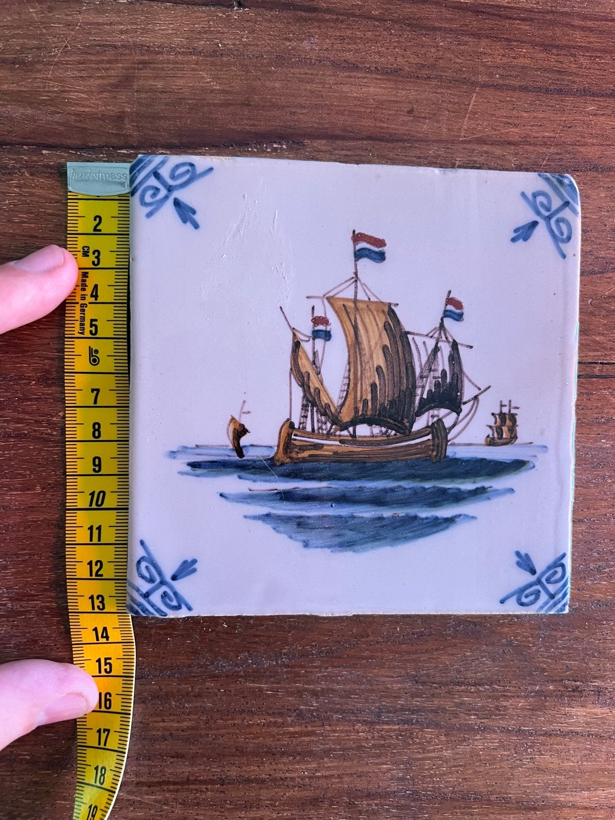 Oud Hollandse tegel van Tichelaar met tafereel (1920-1965), Ophalen