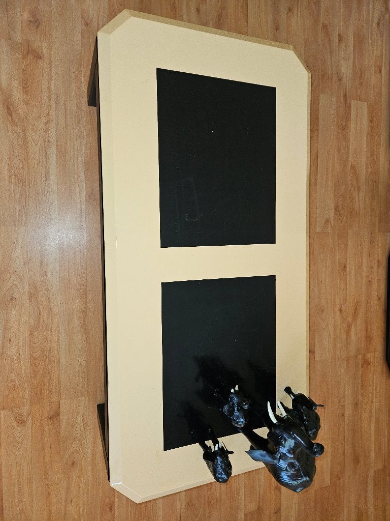 Massief houten salontafel, Huis en Inrichting, Tafels | Salontafels, Gebruikt, 50 tot 100 cm, 100 tot 150 cm, Rechthoekig, Overige houtsoorten