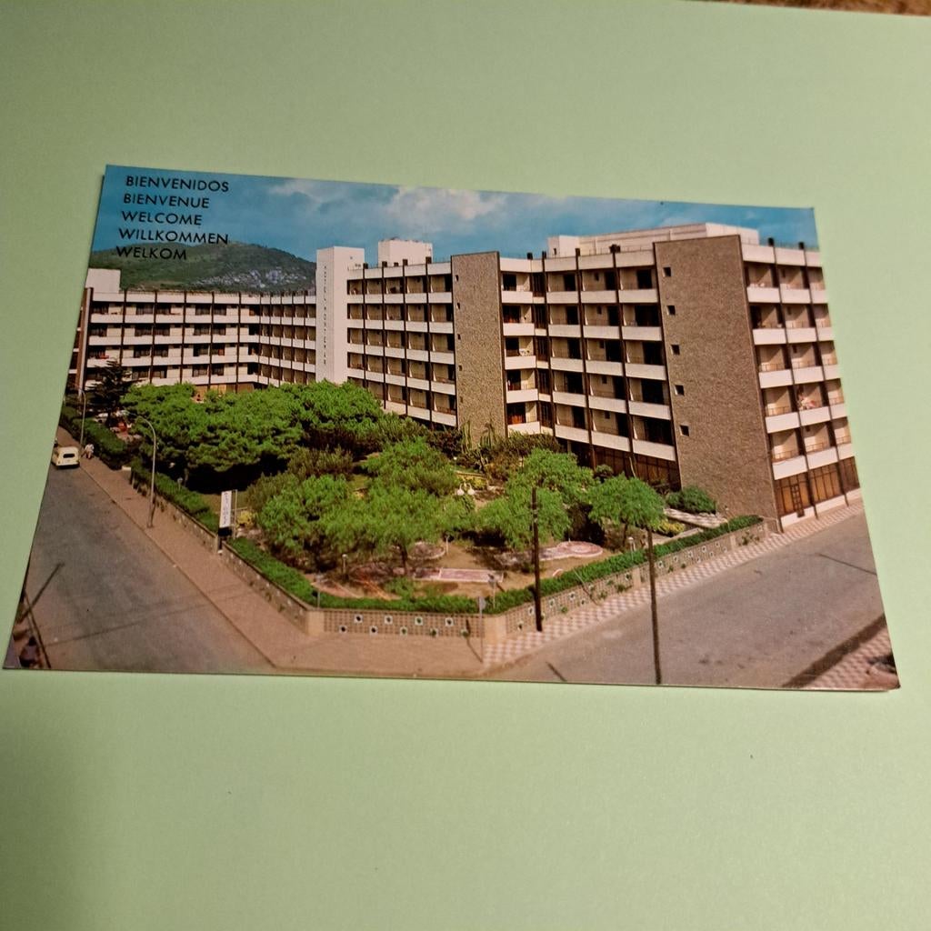 Vintage Ansichtkaart Hotel Montemar Pineda de Mar Spanje, Ophalen of Verzenden, 1980 tot heden, Ongelopen, Spanje