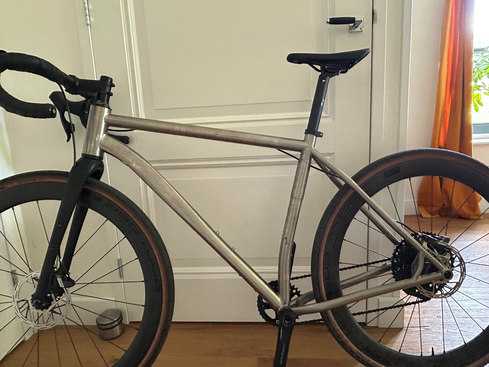 Titanium MTB / Gravel frame maat L (56) Internal Routing, Fietsen en Brommers, Fietsonderdelen, Frame, Titanium, Ophalen of Verzenden
