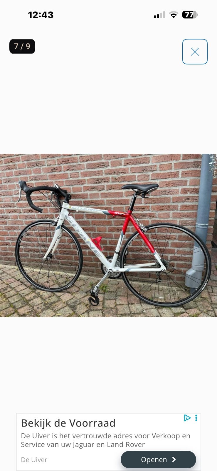 Race fiets Gitane, Aluminium, Zo goed als nieuw, Meer dan 20 versnellingen, 53 tot 57 cm