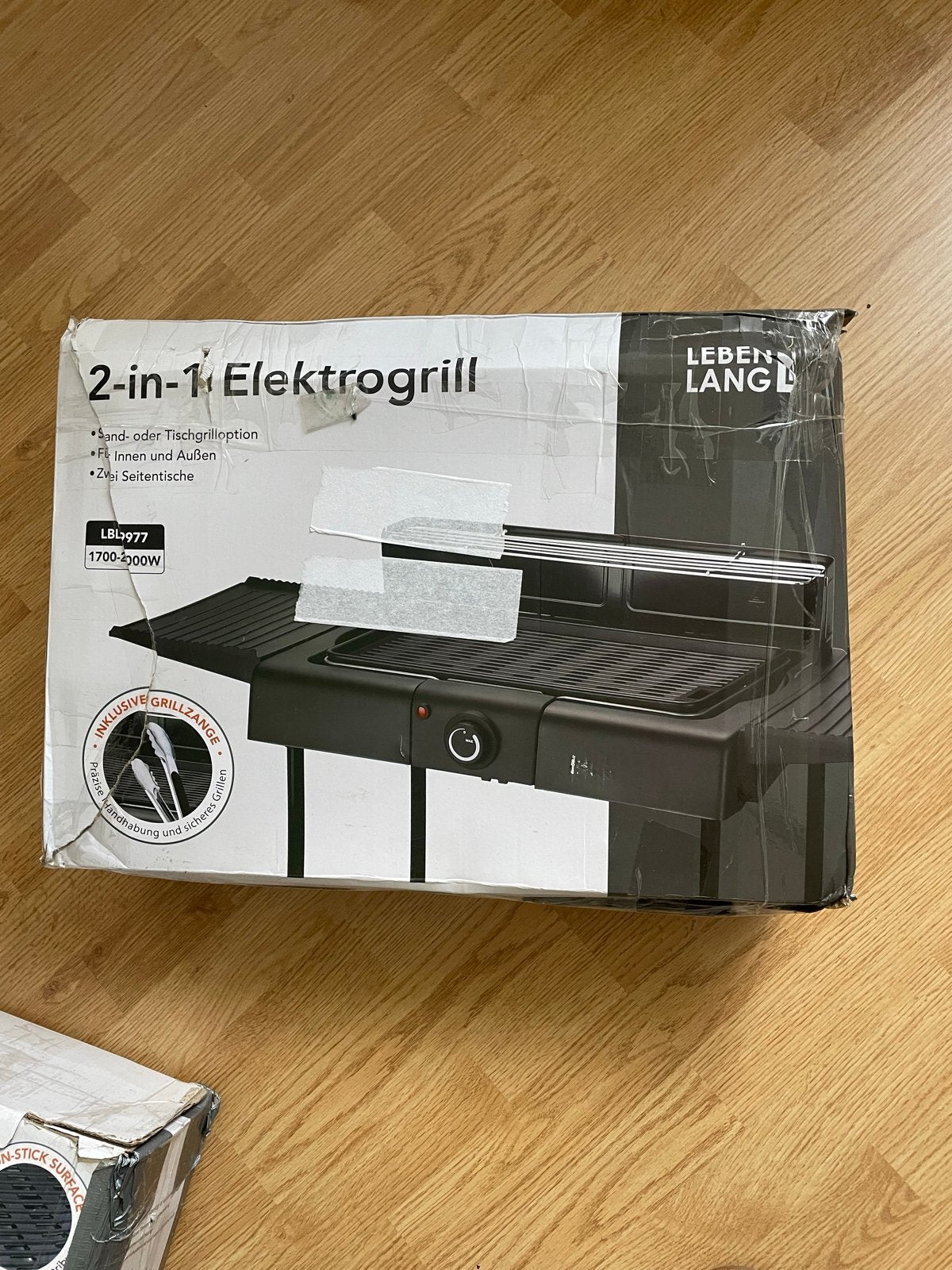 KitchenBrothers 2-in-1 Elektrische BBQ: Staand & Tafelmodel, Ophalen, Nieuw