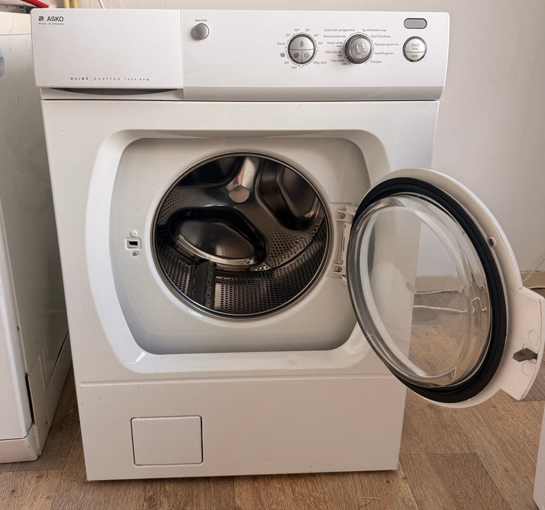 MOET WEG - Asko Malmo Quattro 1450rpm Wasmachine, Witgoed en Apparatuur, Wasmachines, Ophalen, Gebruikt, Voorlader, Kort programma