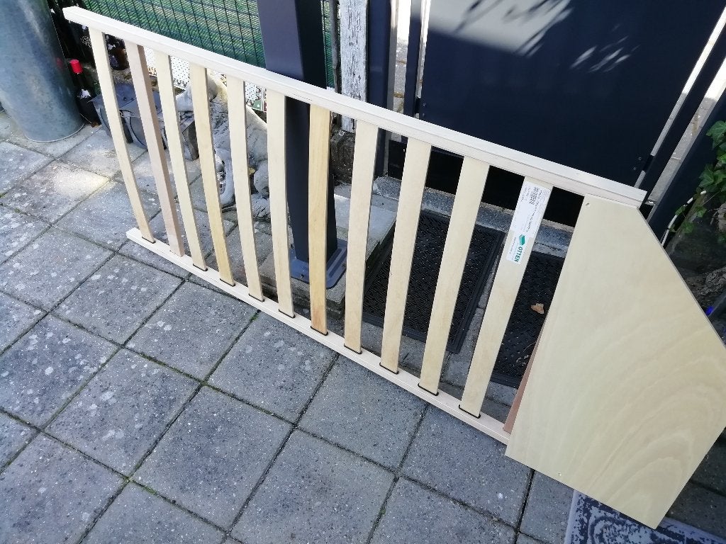 Lattenbodem & Matras voor bed, caravan.camper bijna gratis, 90 cm, Eenpersoons, Nieuw, Bedbodem