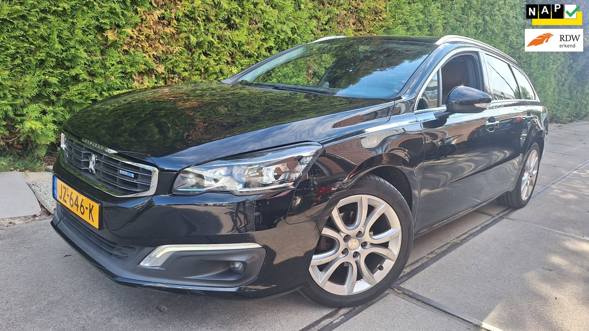 Peugeot 508 SW 1.6 BlueHDi Blue Lease Premium, Auto's, Gebruikt, Euro 6, Zwart, Diesel