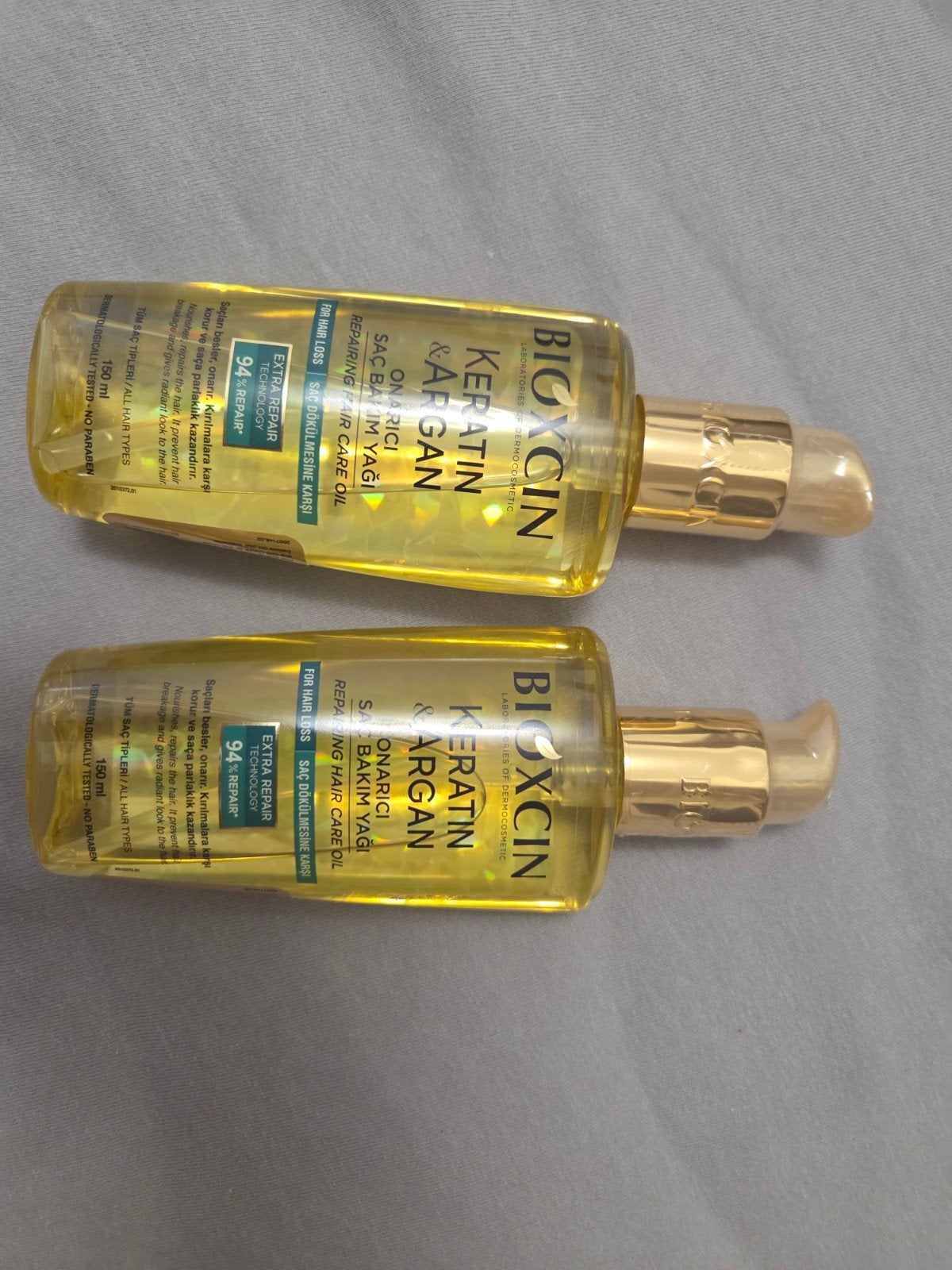 2 Bioxcin Keratin & Argan Haarolie - Nieuw, Sieraden, Tassen en Uiterlijk, Uiterlijk | Haarverzorging, Ophalen of Verzenden, Nieuw