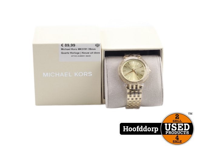 Michael Kors MK3191 39mm Quartz Horloge | Nieuw uit doos