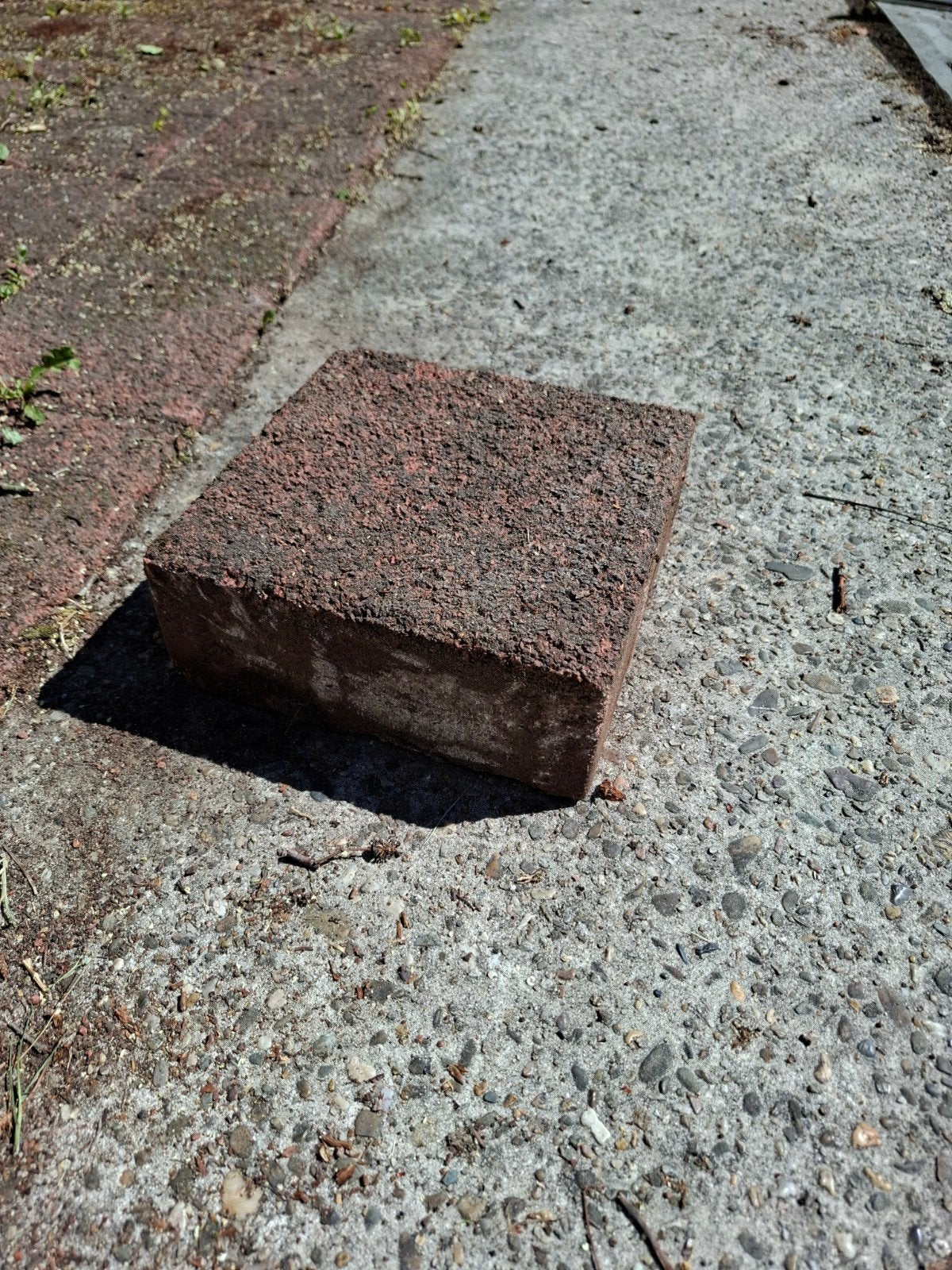 Gebruikte terrastegel, rood/bruin, beton, Ophalen, Gebruikt, Minder dan 5 m², Beton