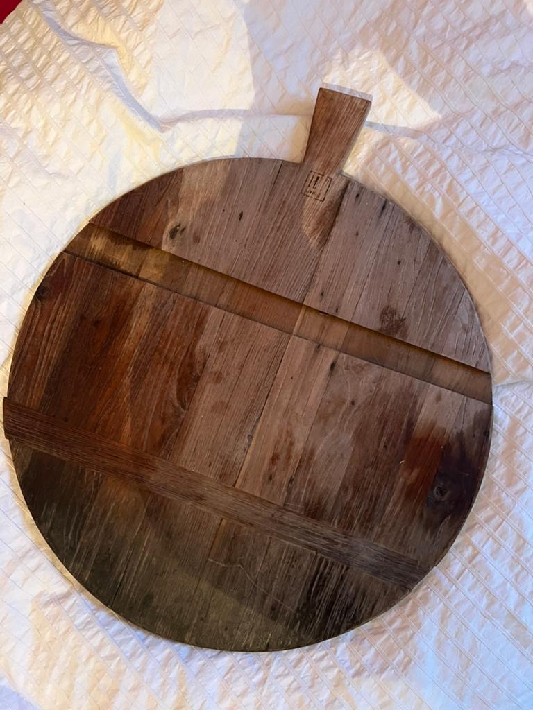HKliving grote broodplank van gerecycled teakhout, Gebruikt, Hout, Snij-/serveerplank, Ophalen of Verzenden