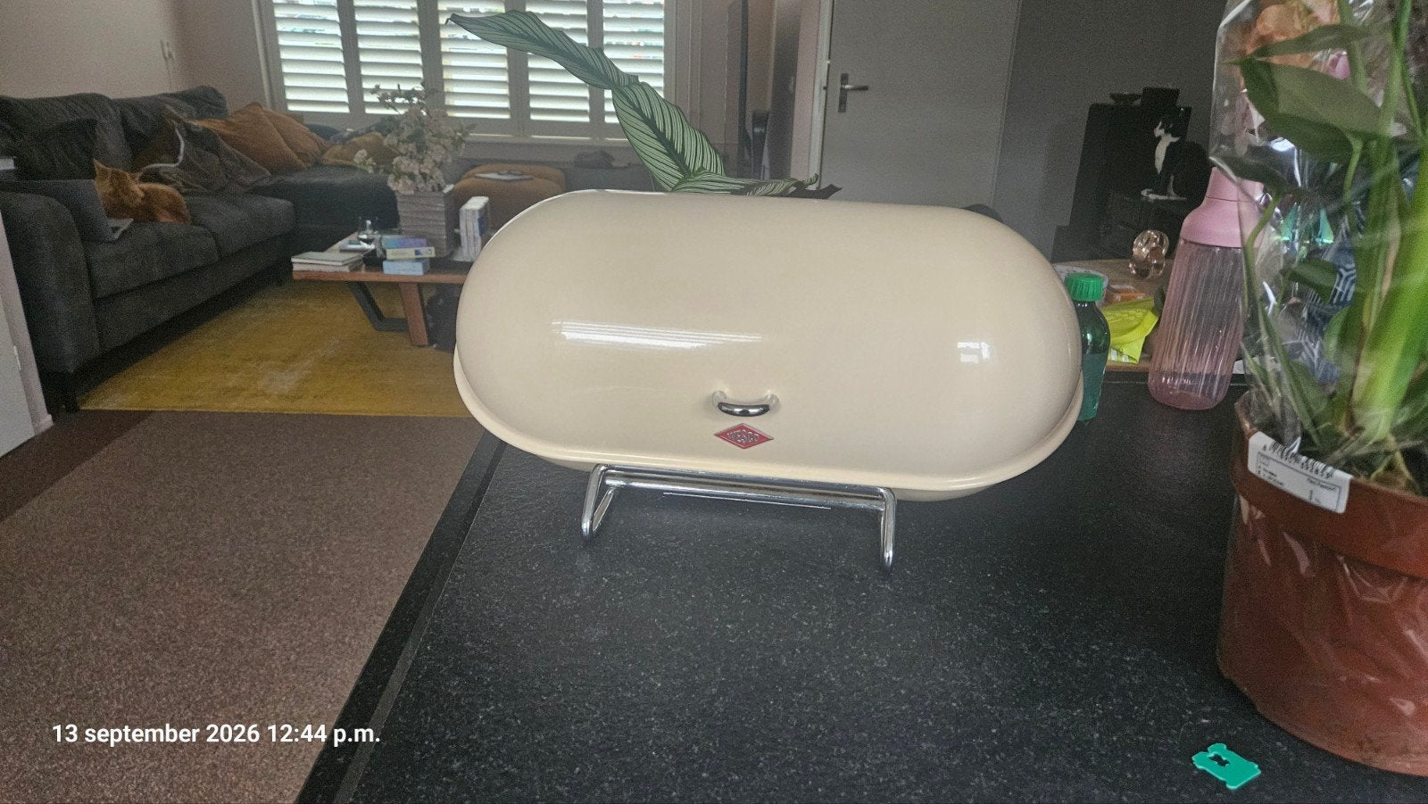 Wesco Broodtrommel en Fruit Bol - Crème Kleurig, Beige, Overige typen, Ophalen of Verzenden, Zo goed als nieuw