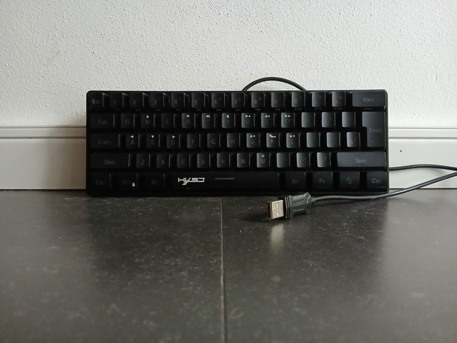 hysj 60% mechanisch toetsenbord iedeaal voor begginers!!, Ophalen of Verzenden, Zo goed als nieuw, Hysj, Gaming toetsenbord
