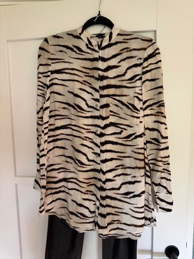 Marc Aurel blouse met tijgerprint, Ophalen of Verzenden, Gedragen, Maat 34 (XS) of kleiner, Overige kleuren