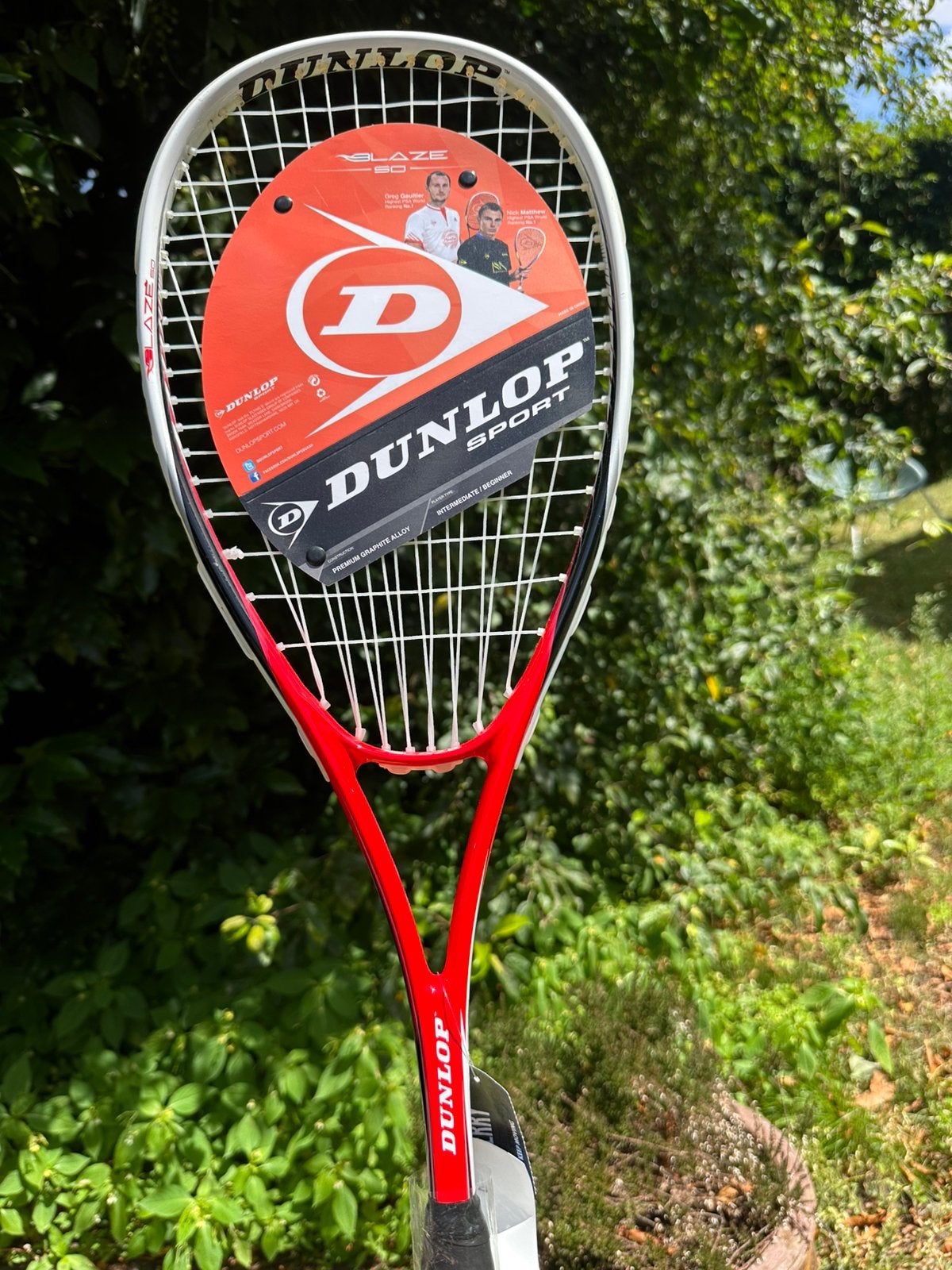 Nooit gebruikt Dunlop Squash racket, in verpakking, Ophalen of Verzenden, Nieuw, Racket, Met hoes
