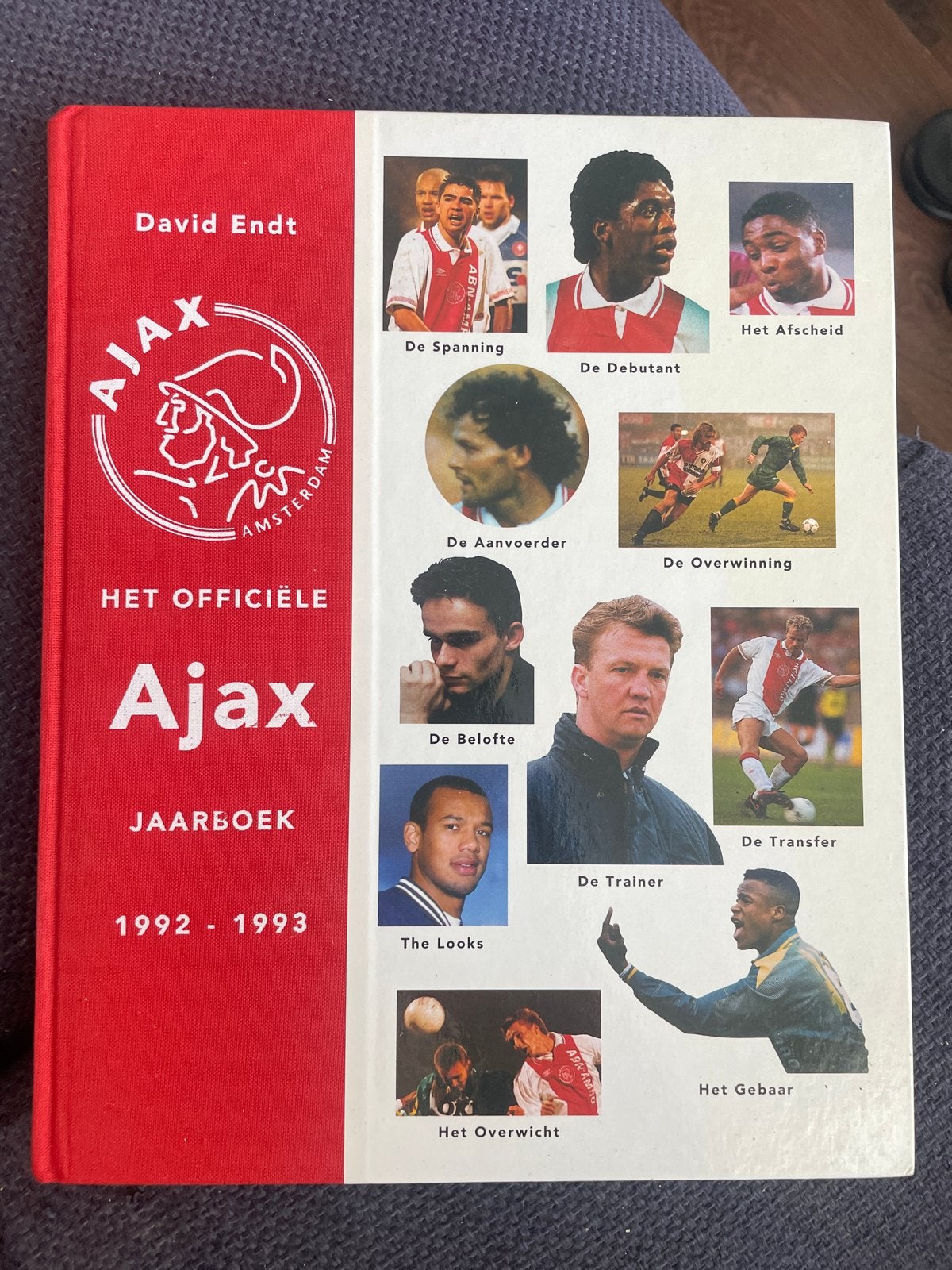 Ajax Het Officiële Jaarboek 1992-1993 / David Endt, Ophalen of Verzenden, Gelezen, Overige sporten