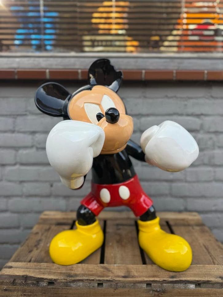 Mickey Mouse Beeld - Bokser, Verzamelen, Beelden en Beeldjes, Ophalen, Zo goed als nieuw, Fantasy