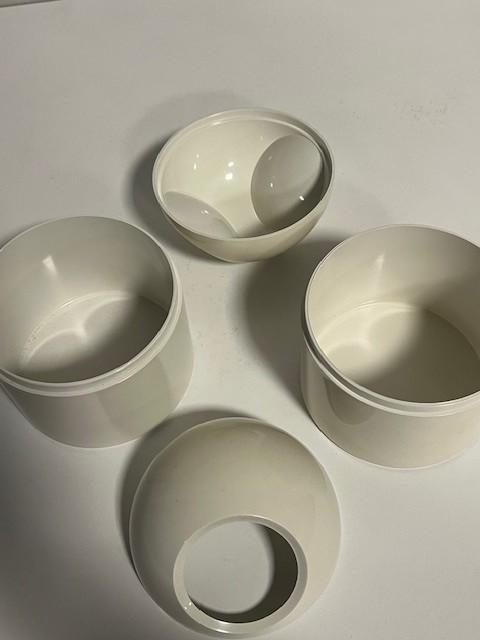 Jaren 70 badkamerset Makio Hasuike vintage Gedy space age, Gebruikt, Gedy, Kunststof, Ophalen of Verzenden