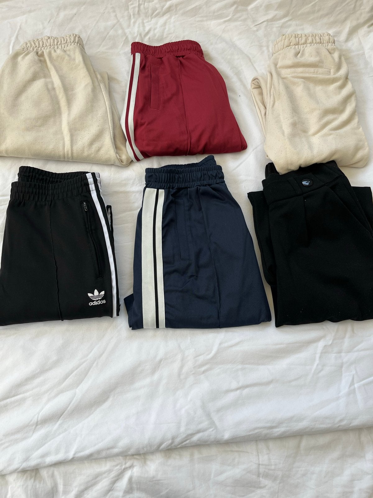 Diverse broeken: Adidas, wijde pijpen en meer, Kleding | Dames, Beige, Ophalen of Verzenden, Maat 34 (XS) of kleiner, Lang