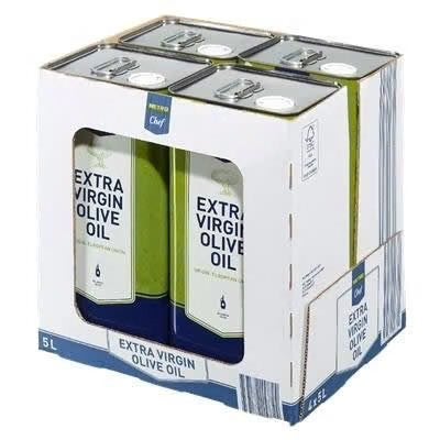 Extra virgin Olijfolie 4 x 5 liter, Verzenden