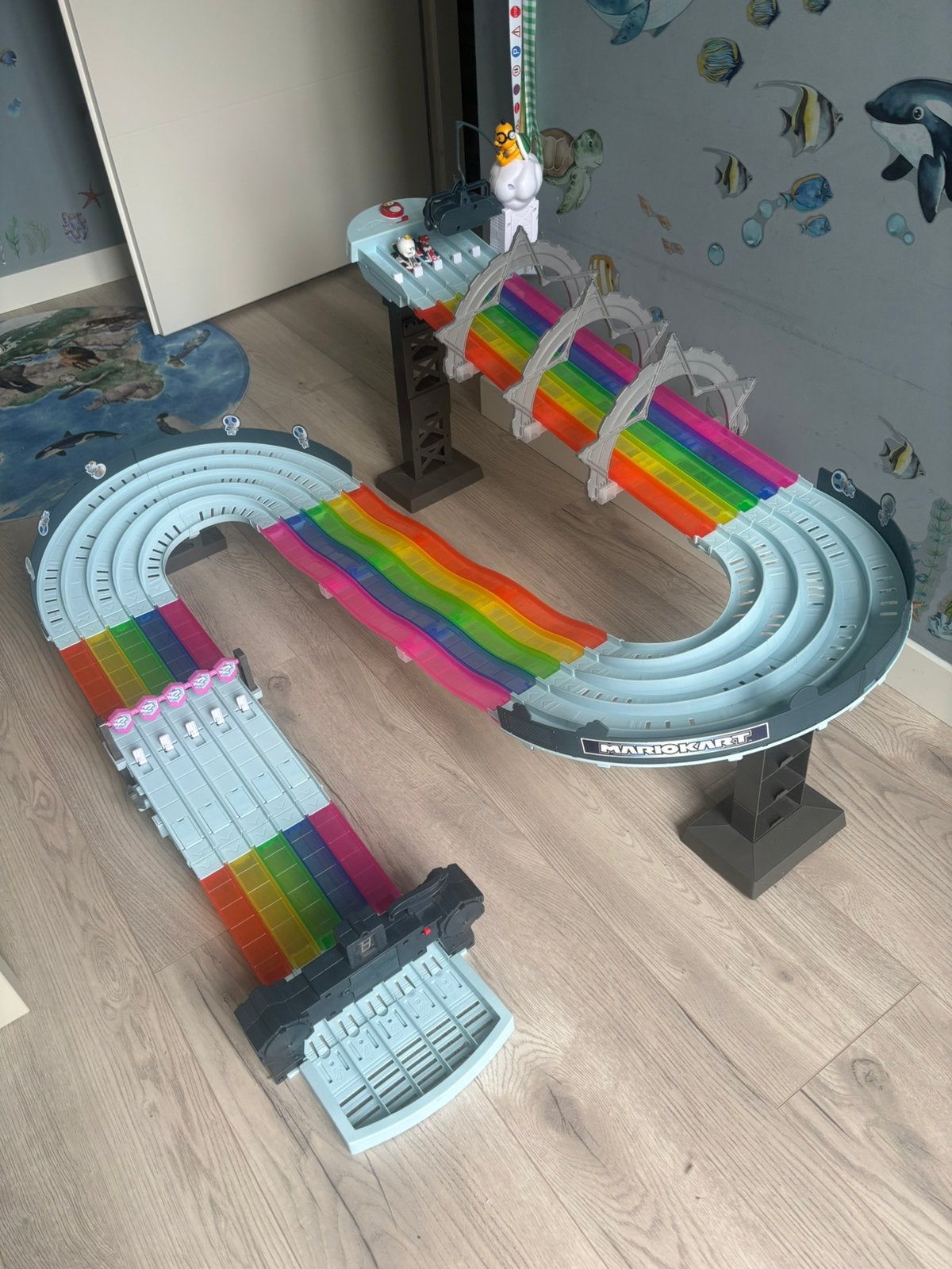 Hot wheels mario kart racebaan, Ophalen of Verzenden, Zo goed als nieuw, Elektrisch, Overige merken