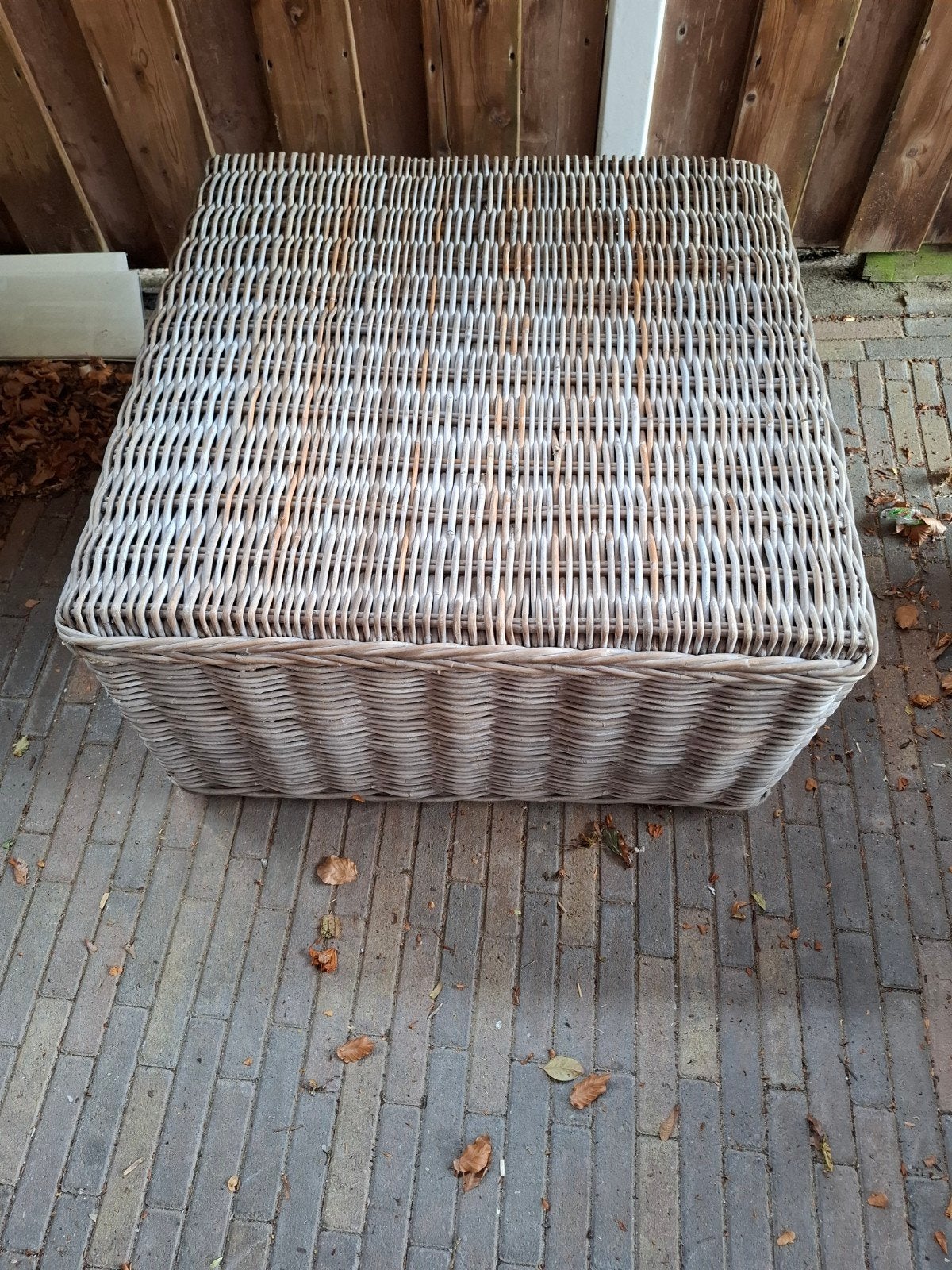 Hocker/bijzettafel met dienblad, 80x80x45 cm, Ophalen, Gebruikt